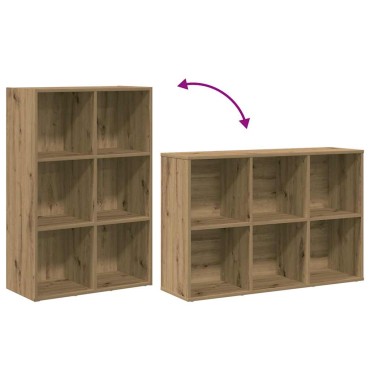 vidaXL Ντουλάπι βιβλίου/Σιδερένιο ντουλάπι Artisan Oak 66x30x98cm 1 τεμ.