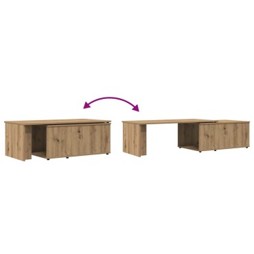 vidaXL Τραπεζάκι σαλονιού Artisan Oak 150x50x35cm Κατασκευασμένο ξύλο 1 τεμ.