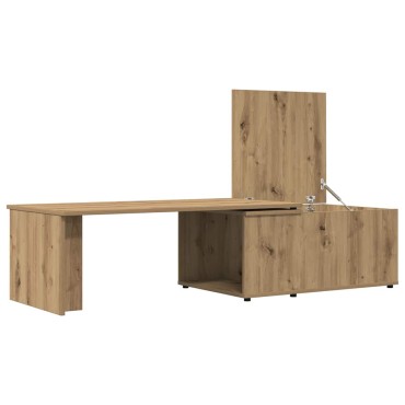 vidaXL Τραπεζάκι σαλονιού Artisan Oak 150x50x35cm Κατασκευασμένο ξύλο 1 τεμ.