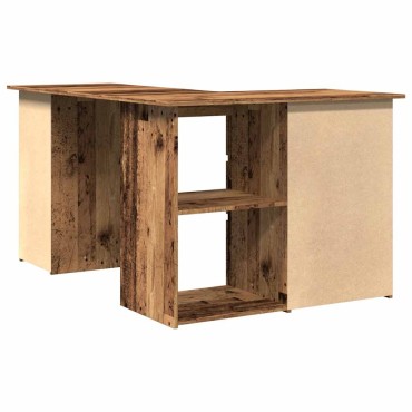Γωνιακό γραφείο vidaXL Παλιό ξύλο 145x100x76cm Κατασκευασμένο ξύλο 1 τεμ.
