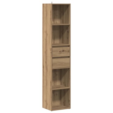 vidaXL Ντουλάπι βιβλίων Artisan Oak 36x30x171cm Κατασκευασμένο ξύλο 1 τεμ.