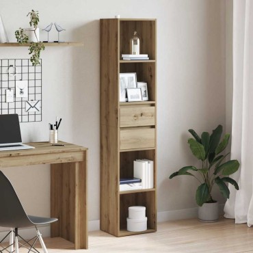 vidaXL Ντουλάπι βιβλίων Artisan Oak 36x30x171cm Κατασκευασμένο ξύλο 1 τεμ.