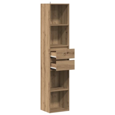 vidaXL Ντουλάπι βιβλίων Artisan Oak 36x30x171cm Κατασκευασμένο ξύλο 1 τεμ.