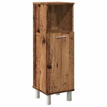 vidaXL Στήλη Μπάνιου Παλιό Ξύλο 30x30x95cm από Μοριοσανίδα 1 τεμ.