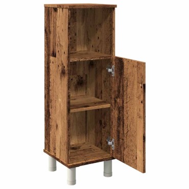 vidaXL Στήλη Μπάνιου Παλιό Ξύλο 30x30x95cm από Μοριοσανίδα 1 τεμ.