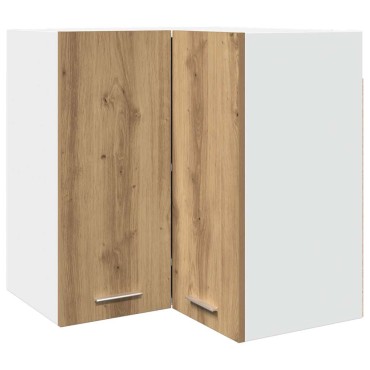 vidaXL κρεμαστό γωνιακό ντουλάπι Lyon Artisan Oak 57x57x60cm