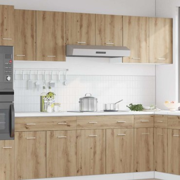 vidaXL κρεμαστά ντουλάπια Lyon 2 τεμ. Artisan Oak Κατασκευασμένο ξύλο 50x31x60cm