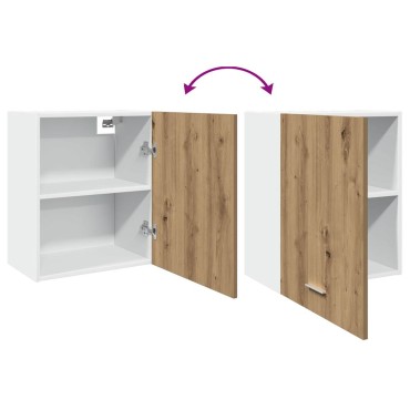 vidaXL κρεμαστά ντουλάπια Lyon 2 τεμ. Artisan Oak Κατασκευασμένο ξύλο 50x31x60cm