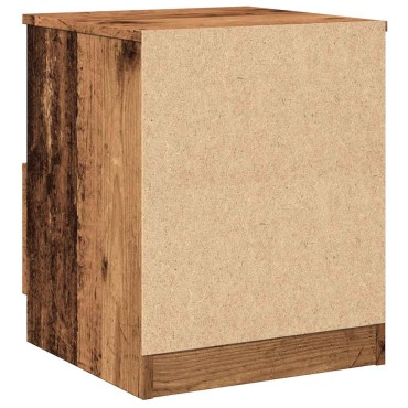 vidaXL ντουλάπι κομοδίνου Παλιό ξύλο 40x40x50cm Κατασκευασμένο ξύλο 1 τεμ.