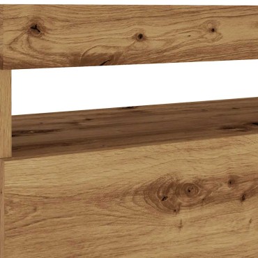 ντουλάπι τηλεόρασης vidaXL με φώτα LED Artisan Oak Κατασκευασμένο ξύλο 75x35x40 cm