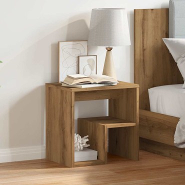 vidaXL Κομοδίνο ντουλάπι Artisan Oak 40x30x40cm Κατασκευασμένο ξύλο 1 τεμ.
