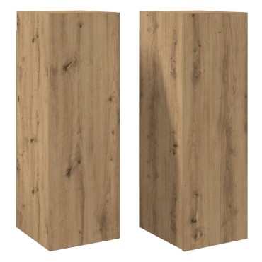vidaXL Σετ ντουλάπι τηλεόρασης 2 τεμαχίων Artisan Oak Ξύλο μηχανής