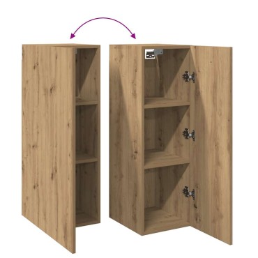 vidaXL Σετ ντουλάπι τηλεόρασης 2 τεμαχίων Artisan Oak Ξύλο μηχανής