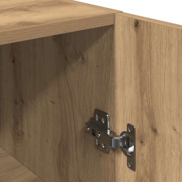 vidaXL Σετ ντουλάπι τηλεόρασης 2 τεμαχίων Artisan Oak Ξύλο μηχανής