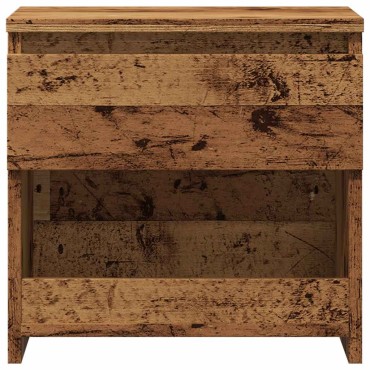 vidaXL Κομοδίνα 2 τεμ. Παλιό ξύλο 40x30x39cm Κατασκευασμένο ξύλο