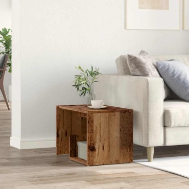 vidaXL Side Table Παλιό ξύλο 59x36x38cm Κατασκευασμένο ξύλο