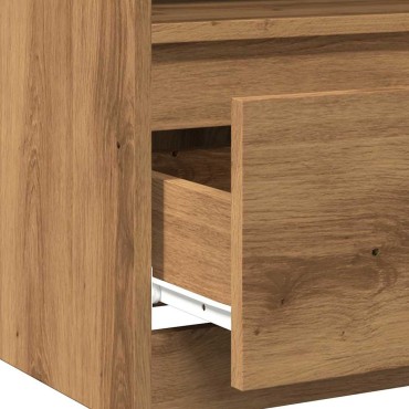 vidaXL Κομοδίνο ντουλάπι Artisan Oak 40x40x50cm Κατασκευασμένο ξύλο 1 τεμ.