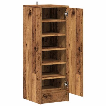 ντουλάπι παπουτσιών vidaXL Παλιό ξύλο 32x35x92cm Κατασκευασμένο ξύλο