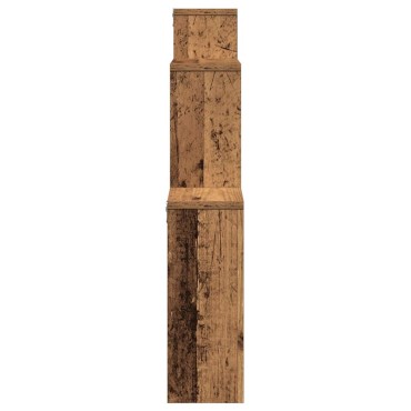 vidaXL Ράφι τοίχου Παλιό ξύλο 80x15x78,5cm Κατασκευασμένο ξύλο 1 τεμ.