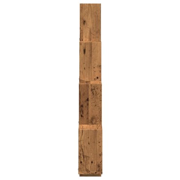 vidaXL Ράφι κύβος τοίχου Παλιό ξύλο 90x15x119,5cm Κατασκευασμένο ξύλο 1 τεμ.