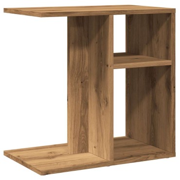 vidaXL Side Table Artisan Oak 50x30x50cm Κατασκευασμένο ξύλο