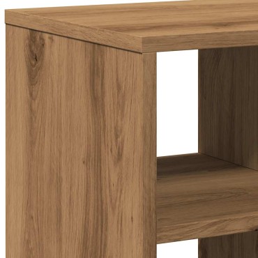 vidaXL Side Table Artisan Oak 50x30x50cm Κατασκευασμένο ξύλο