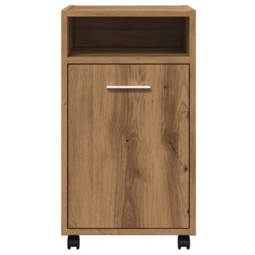 ντουλάπι vidaXL με ροδάκια Artisan Oak 33x38x60cm Κατασκευασμένο ξύλο