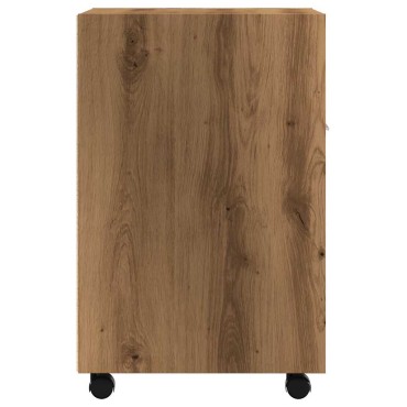 ντουλάπι vidaXL με ροδάκια Artisan Oak 33x38x60cm Κατασκευασμένο ξύλο