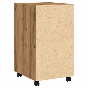 ντουλάπι vidaXL με ροδάκια Artisan Oak 33x38x60cm Κατασκευασμένο ξύλο