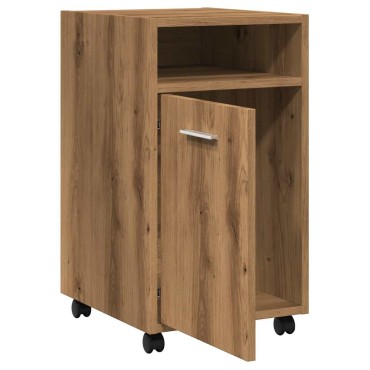 ντουλάπι vidaXL με ροδάκια Artisan Oak 33x38x60cm Κατασκευασμένο ξύλο