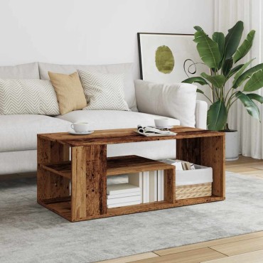 vidaXL Τραπεζάκι σαλονιού Παλιό ξύλο 100x50x40cm Κατασκευασμένο ξύλο 1 τεμ.