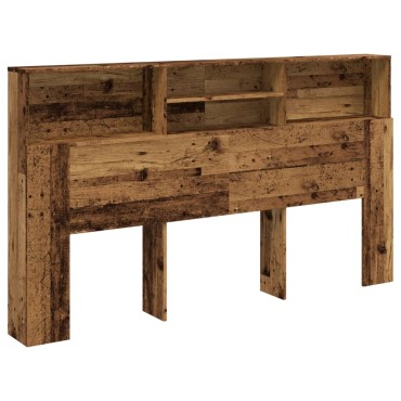 vidaXL Ντουλάπι κεφαλάρι Παλιό ξύλο 180x19x103,5cm Ξύλο μηχανής