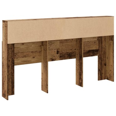 vidaXL Ντουλάπι κεφαλάρι Παλιό ξύλο 180x19x103,5cm Ξύλο μηχανής