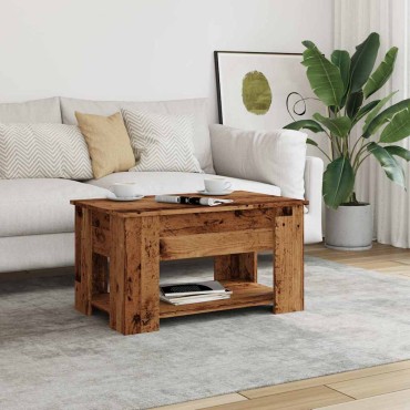 vidaXL Τραπεζάκι σαλονιού Παλιό ξύλο 79x49x41cm Ξύλο μηχανής 1 τεμ.