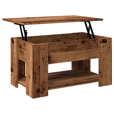 vidaXL Τραπεζάκι σαλονιού Παλιό ξύλο 79x49x41cm Ξύλο μηχανής 1 τεμ.