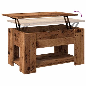 vidaXL Τραπεζάκι σαλονιού Παλιό ξύλο 79x49x41cm Ξύλο μηχανής 1 τεμ.