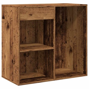 vidaXL Ντουλάπι καλλυντικών Παλιό ξύλο 80x40x75cm Κατασκευασμένο ξύλο 1 τεμ.