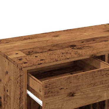 vidaXL Ντουλάπι καλλυντικών Παλιό ξύλο 80x40x75cm Κατασκευασμένο ξύλο 1 τεμ.