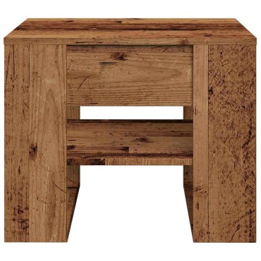 vidaXL Τραπεζάκι σαλονιού Παλιό ξύλο 55,5x55x45cm Κατασκευασμένο ξύλο 1 τεμ.