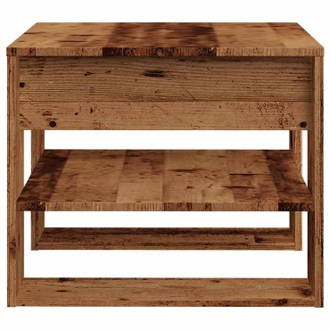 vidaXL Τραπεζάκι σαλονιού Παλιό ξύλο 55,5x55x45cm Κατασκευασμένο ξύλο 1 τεμ.
