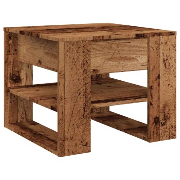 vidaXL Τραπεζάκι σαλονιού Παλιό ξύλο 55,5x55x45cm Κατασκευασμένο ξύλο 1 τεμ.