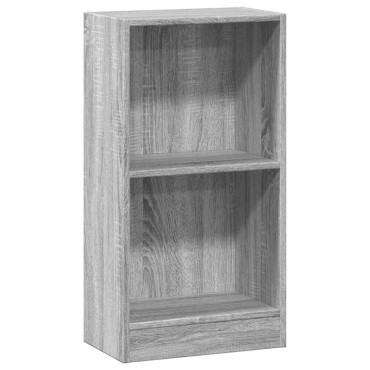 vidaXL Βιβλιοθήκη Γκρι Sonoma 40x24x76cm Ξύλινη κατασκευή 1 τεμ.