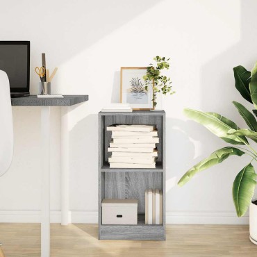 vidaXL Βιβλιοθήκη Γκρι Sonoma 40x24x76cm Ξύλινη κατασκευή 1 τεμ.