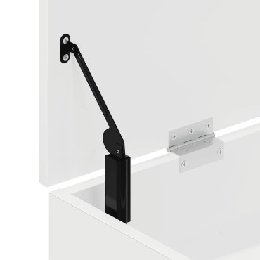 Πάγκος παπουτσιών vidaXL Λευκό 102x30,5x45cm Κατασκευασμένο ξύλο