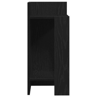 vidaXL Πλαϊνά Τραπεζάκια 2 τεμ. με Ράφι Μαύρο 25,5x27x60cm
