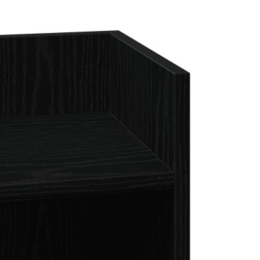 vidaXL Πλαϊνά Τραπεζάκια 2 τεμ. με Ράφι Μαύρο 25,5x27x60cm