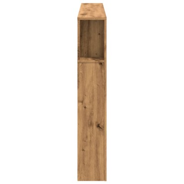 vidaXL LED κεφαλάρι Artisan Oak 160x18,5x103,5cm Κατασκευασμένο ξύλο