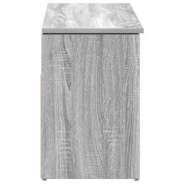 Πάγκος παπουτσιών vidaXL Γκρι Sonoma 102x30,5x45cm Κατασκευασμένο ξύλο