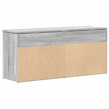Πάγκος παπουτσιών vidaXL Γκρι Sonoma 102x30,5x45cm Κατασκευασμένο ξύλο