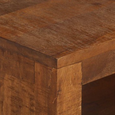 vidaXL Τραπεζάκι σαλονιού με 2 συρτάρια 90x40x50cm Μασίφ ξύλο μάνγκο 1 τεμ.